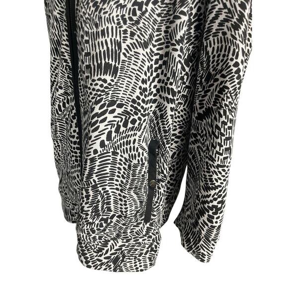 Jones of New York Zip Up Cardigan Women Size 2X Black and White Pattern Casual - Picture 10 of 14